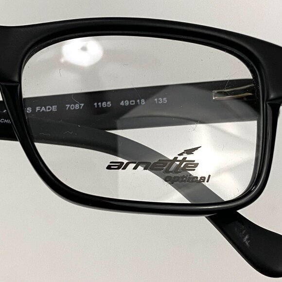 Arnette Cross Fade Matte Black Mens Eyeglass Frames AN7087-0149 - Picture 5 of 15